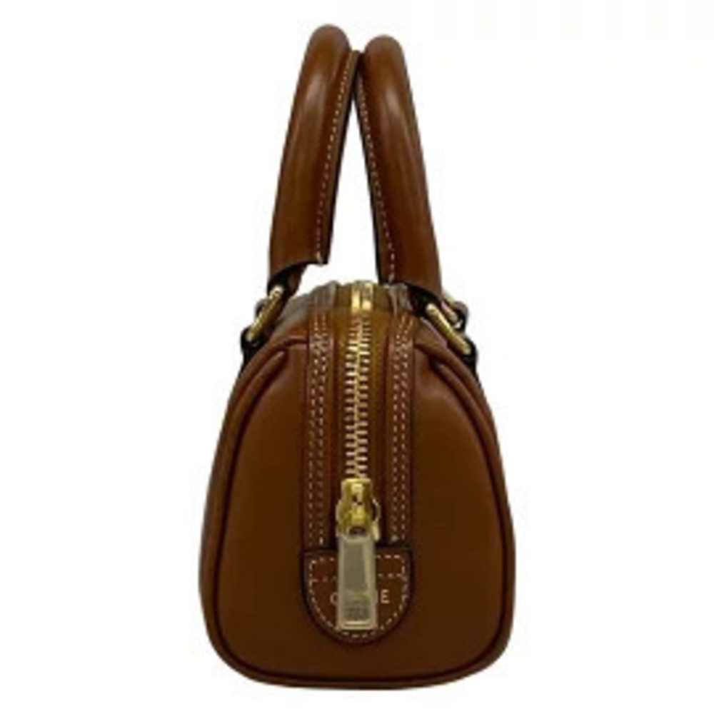 Celine Triomphe Boston Handbag Tan Brown - Picture 1 of 5